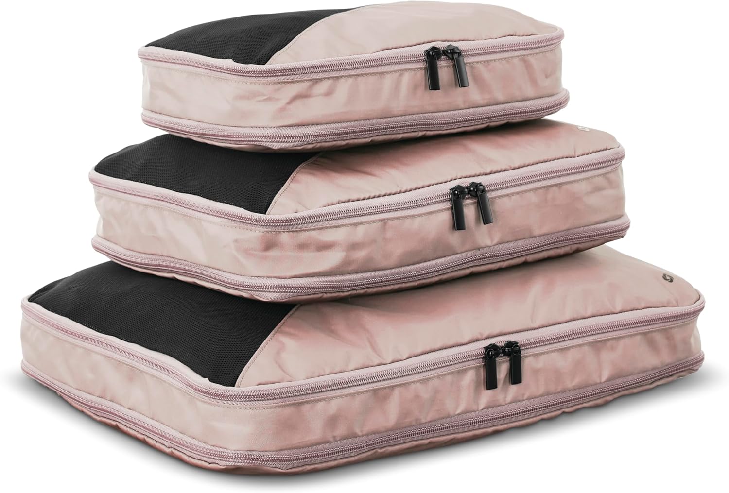 3-Piece Compression Packing Cube Set, Dusty Rose - Image 2